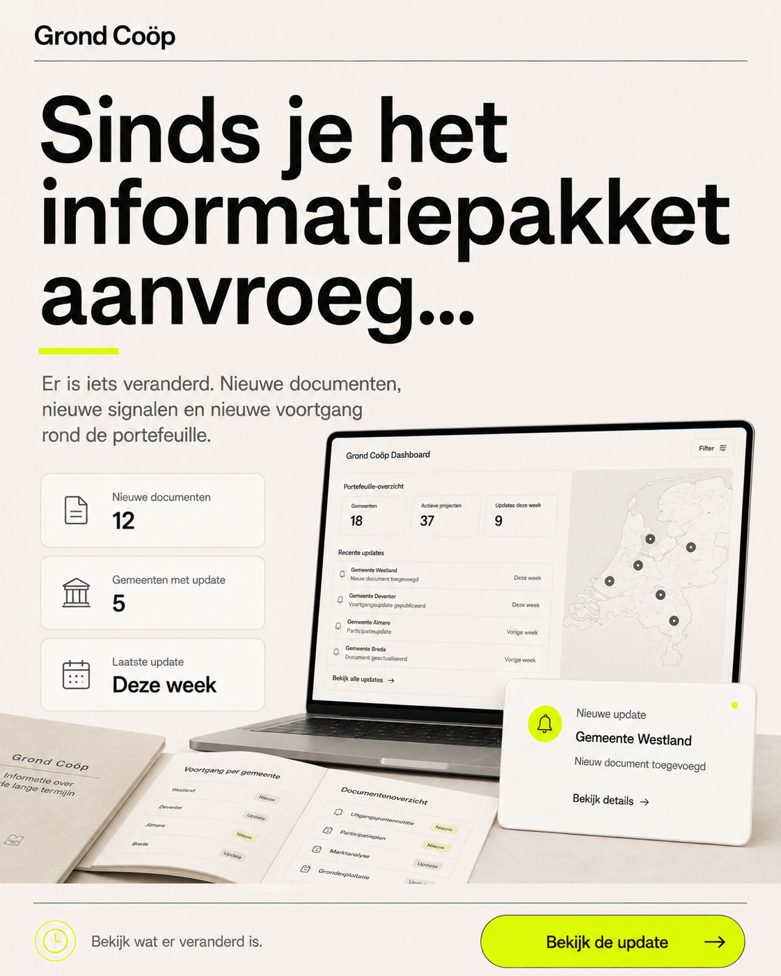 Sinds je het informatiepakket aanvroeg…