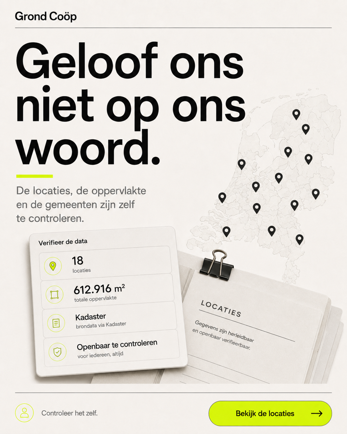 Geloof ons niet op ons woord